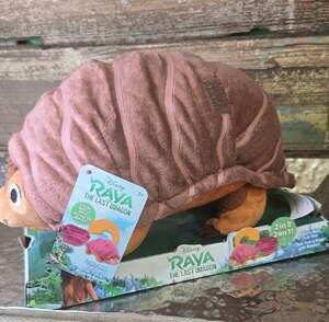Just Play Disney Raya and the Last Dragon Fold'n Roll Tuk Tuk 2-in-1 Plush Toy